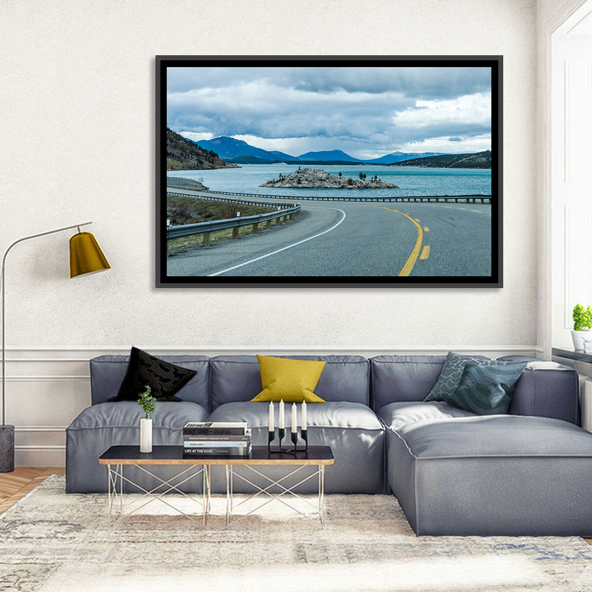 David Thompson Highway 11, Abraham Lake Wall Art in a room, landscape