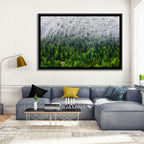 Snowy Dolomites Forest Wall Art