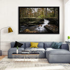 Cheaha Falls Autumn Waterfall Wall Art