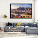 Salzburg Skyline at Golden Hour Wall Art