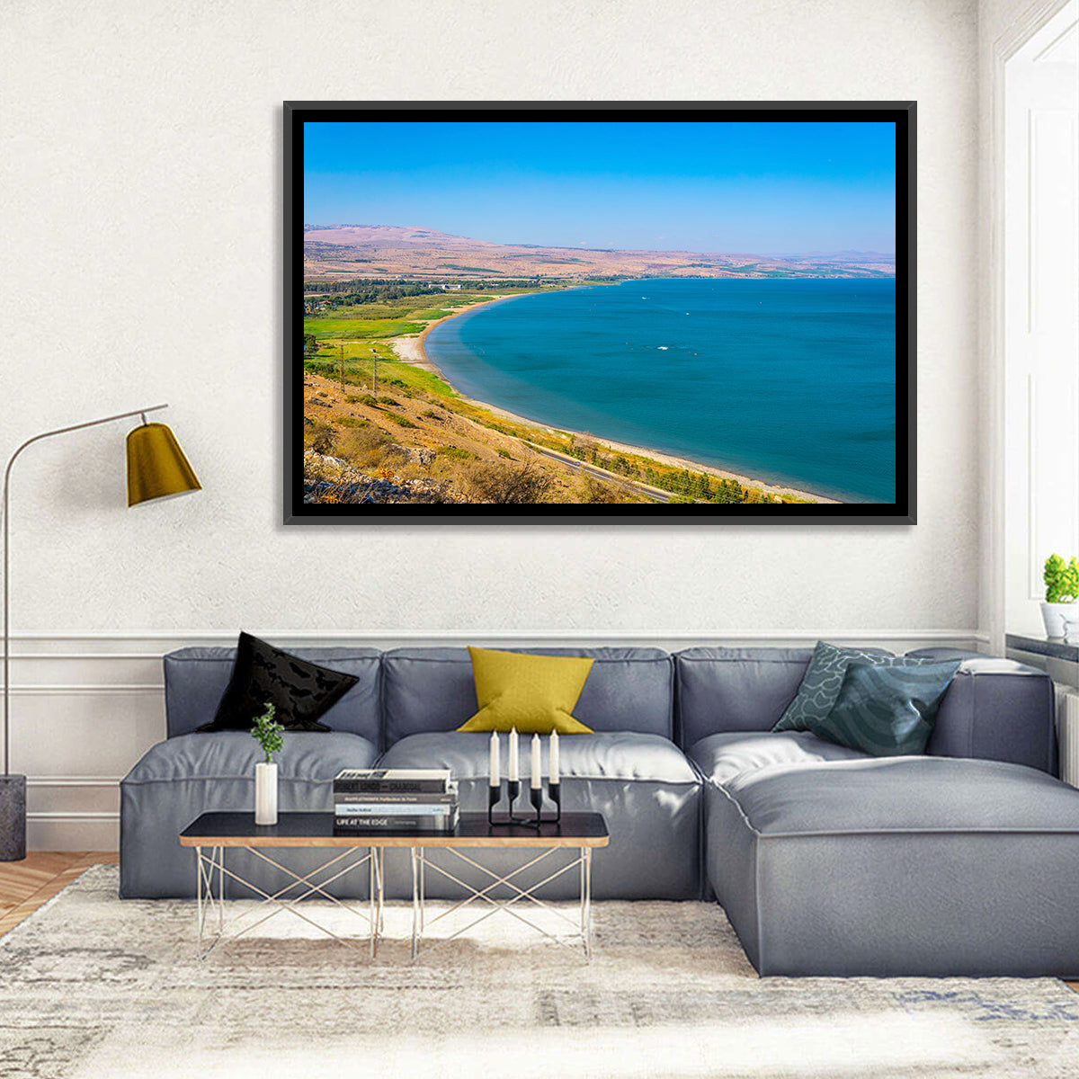 Sea of Galilee, Tiberias Wall Art in a room, landscape