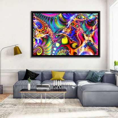 Digital Colored Abstract Wall Art