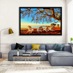 Mobile Bay Adirondack Chairs at Sunrise Wall Art