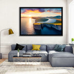 Sørvágsvatn Lake at Sunset Wall Art