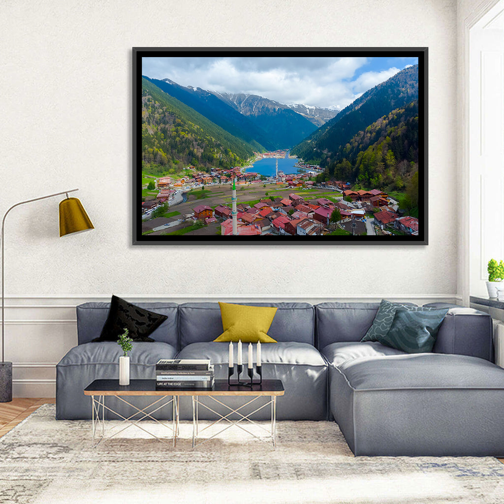 Uzungöl Village Lake View Wall Art