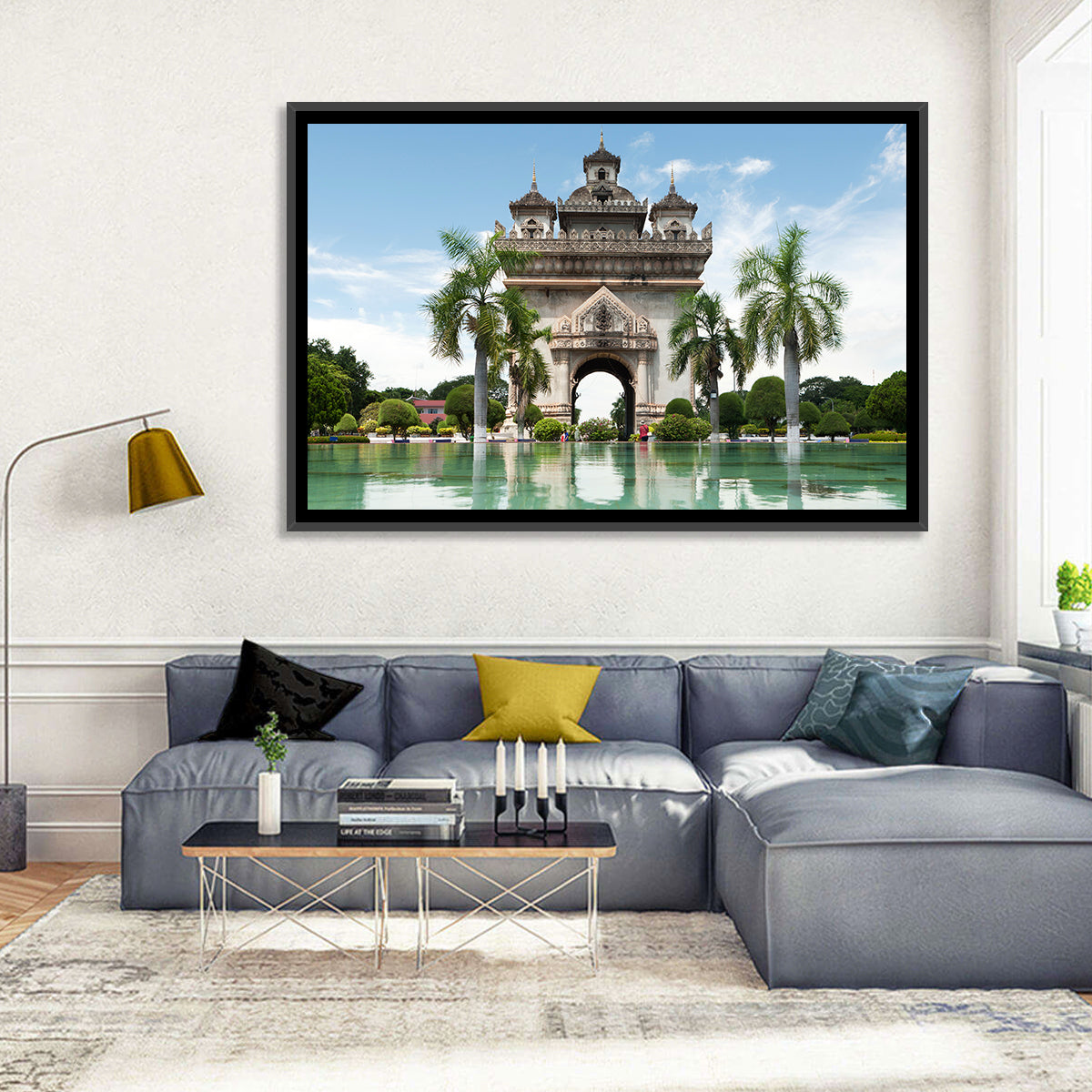 Patuxai Victory Gate Vientiane Wall Art in a room, landscape