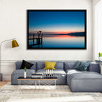 Lake Geneva Sunrise Pier Wall Art