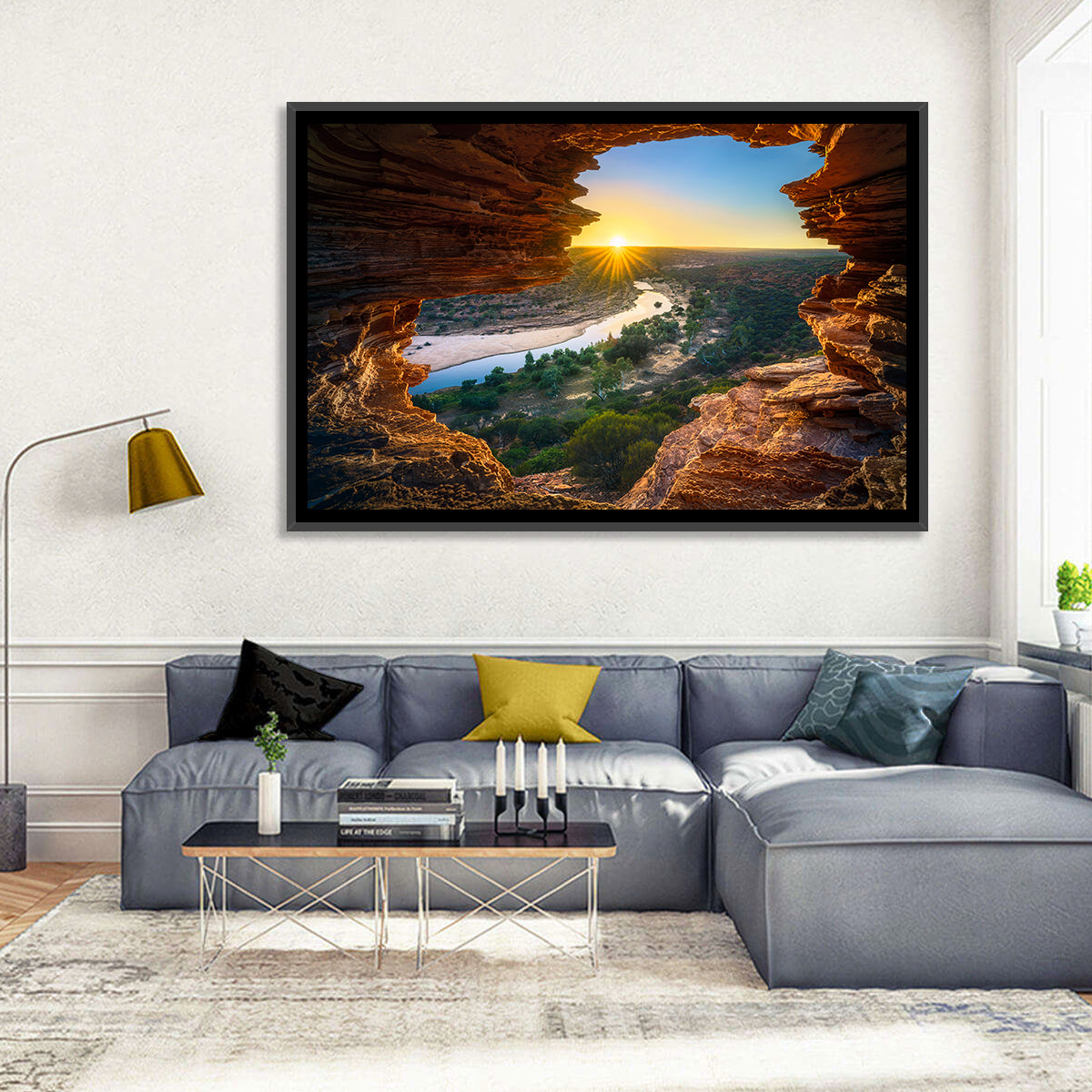 Nature's Window Sunrise, Kalbarri Wall Art