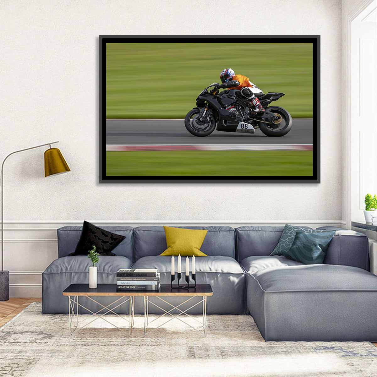 Motorcycle Racer No. 88 Wall Art