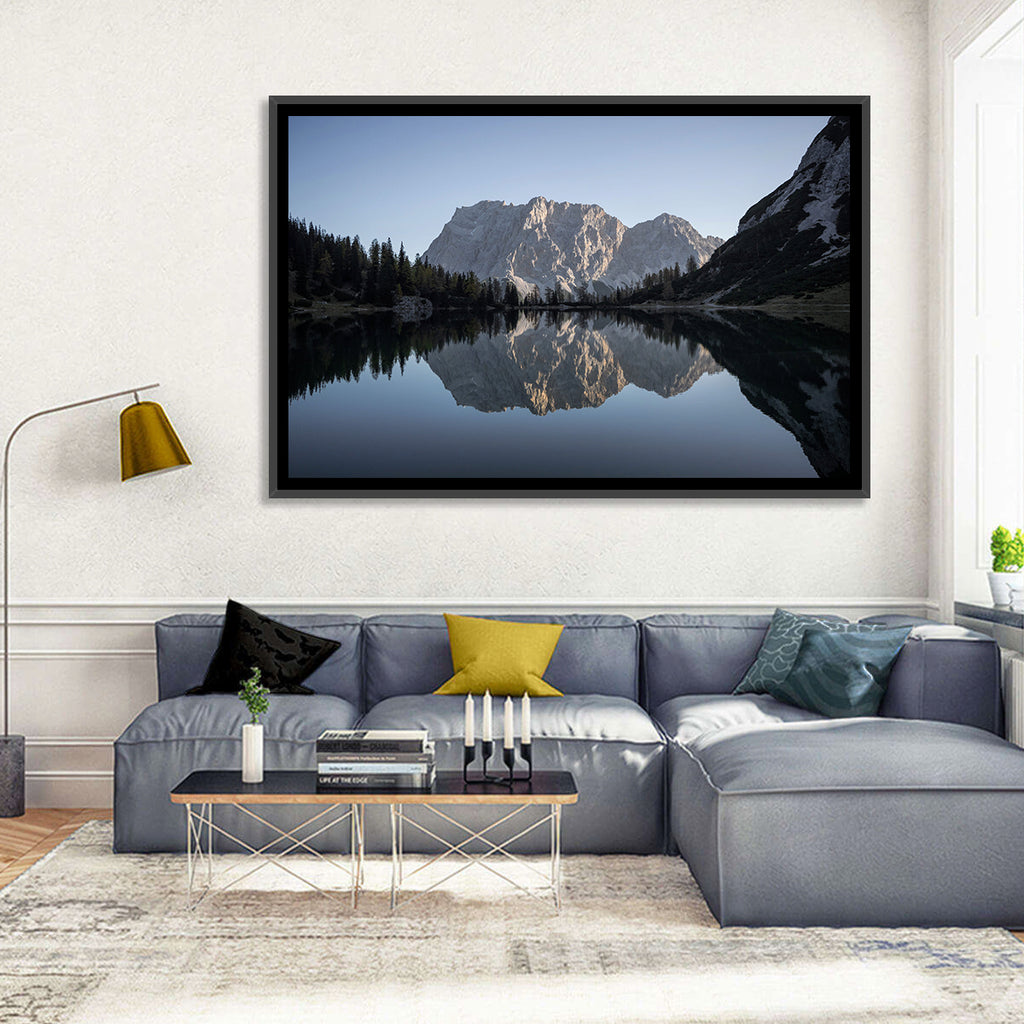 Zugspitze from Lake Seebensee Wall Art