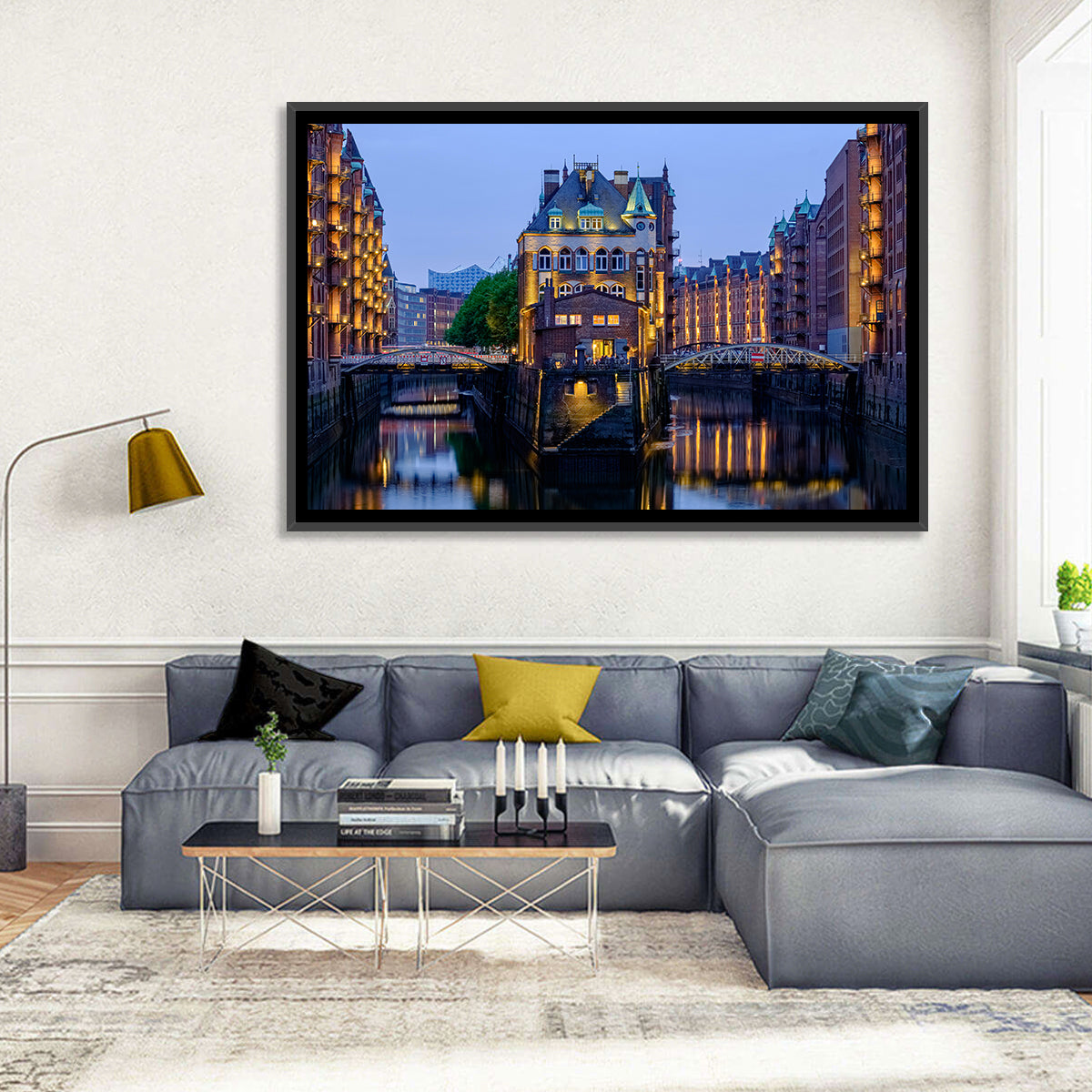 Wasserschloss Blue Hour Reflections Wall Art