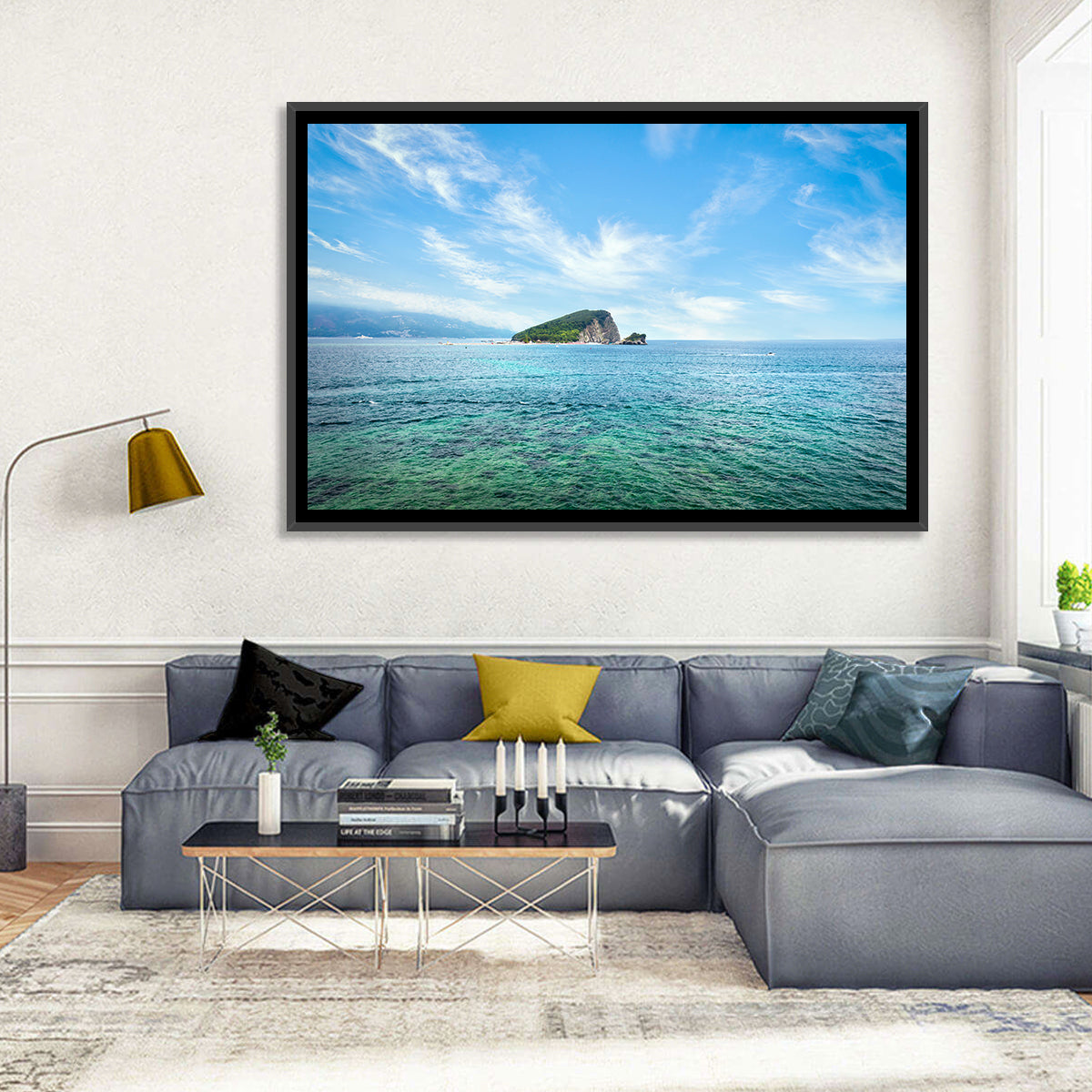 Sveti Nikola Island, Budva Wall Art in a room, landscape