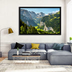 Lauterbrunnen Valley Waterfall View Wall Art