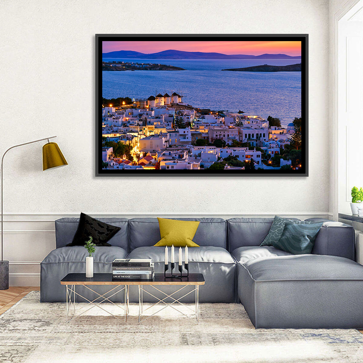 Kato Mili Windmills at Twilight Wall Art