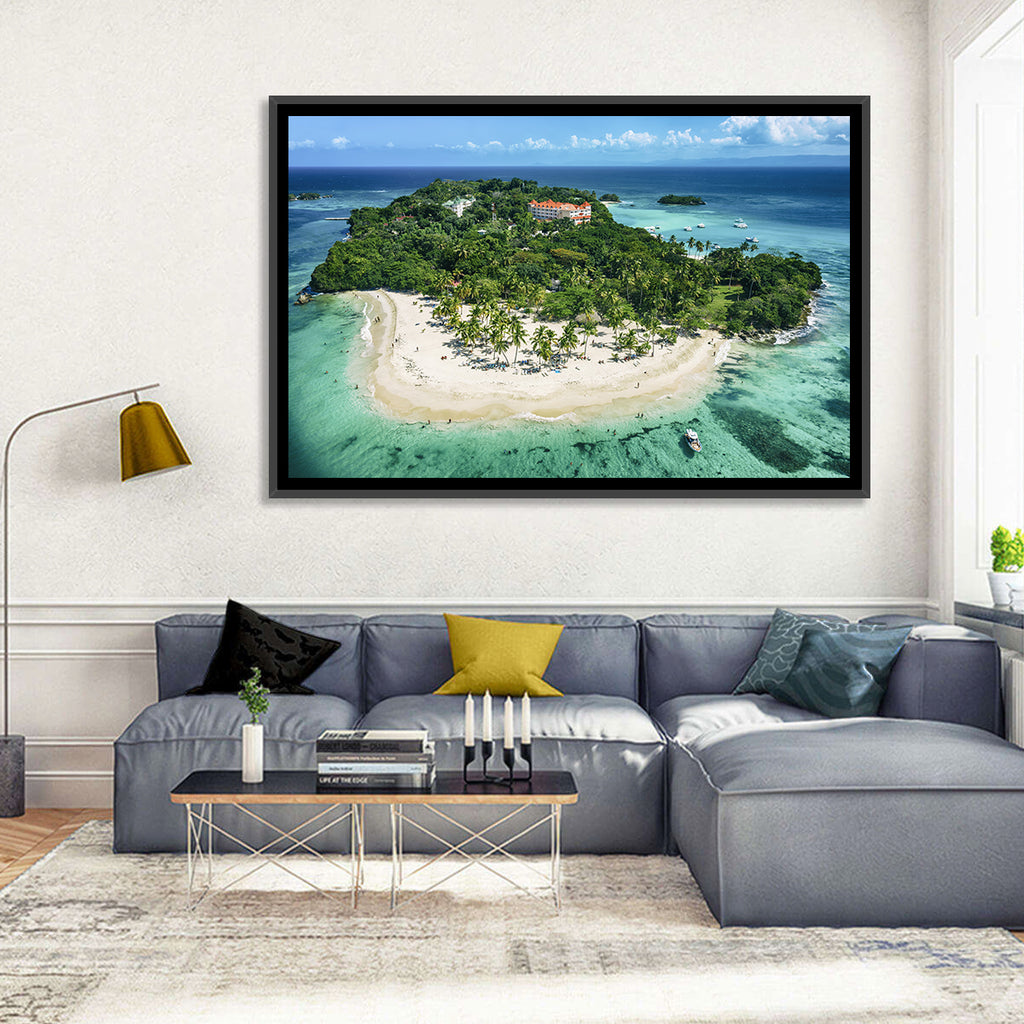 Cayo Levantado Aerial Beach Resort Wall Art