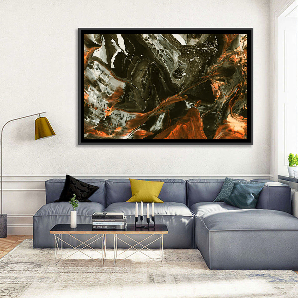 Volcanic Marble Swirl Wall Art