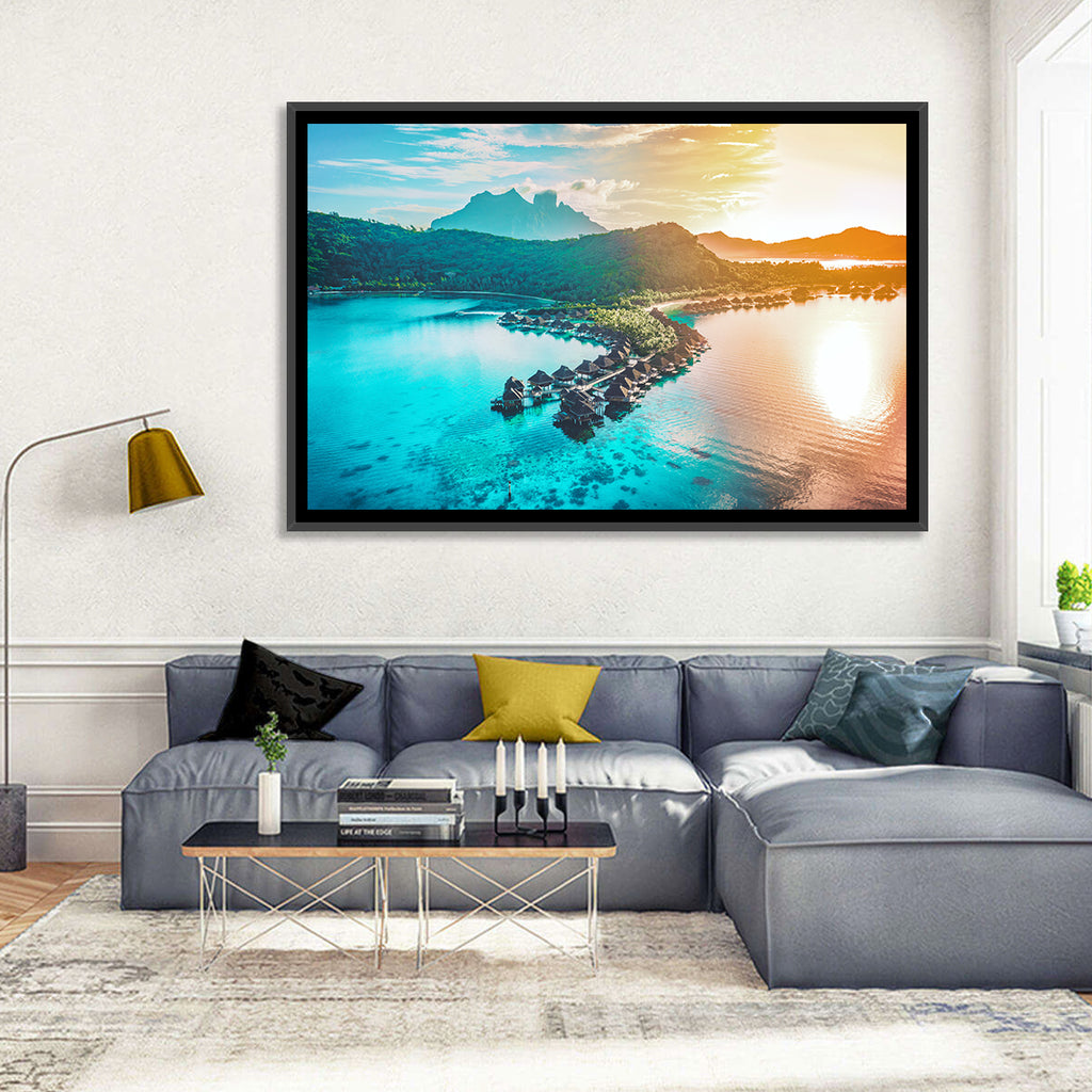 Bora Bora Overwater Bungalows Wall Art