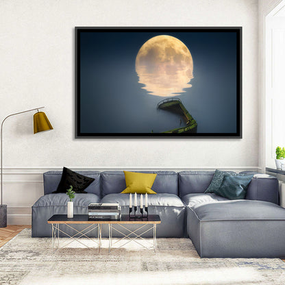 Moon & Broken Ship Wall Art
