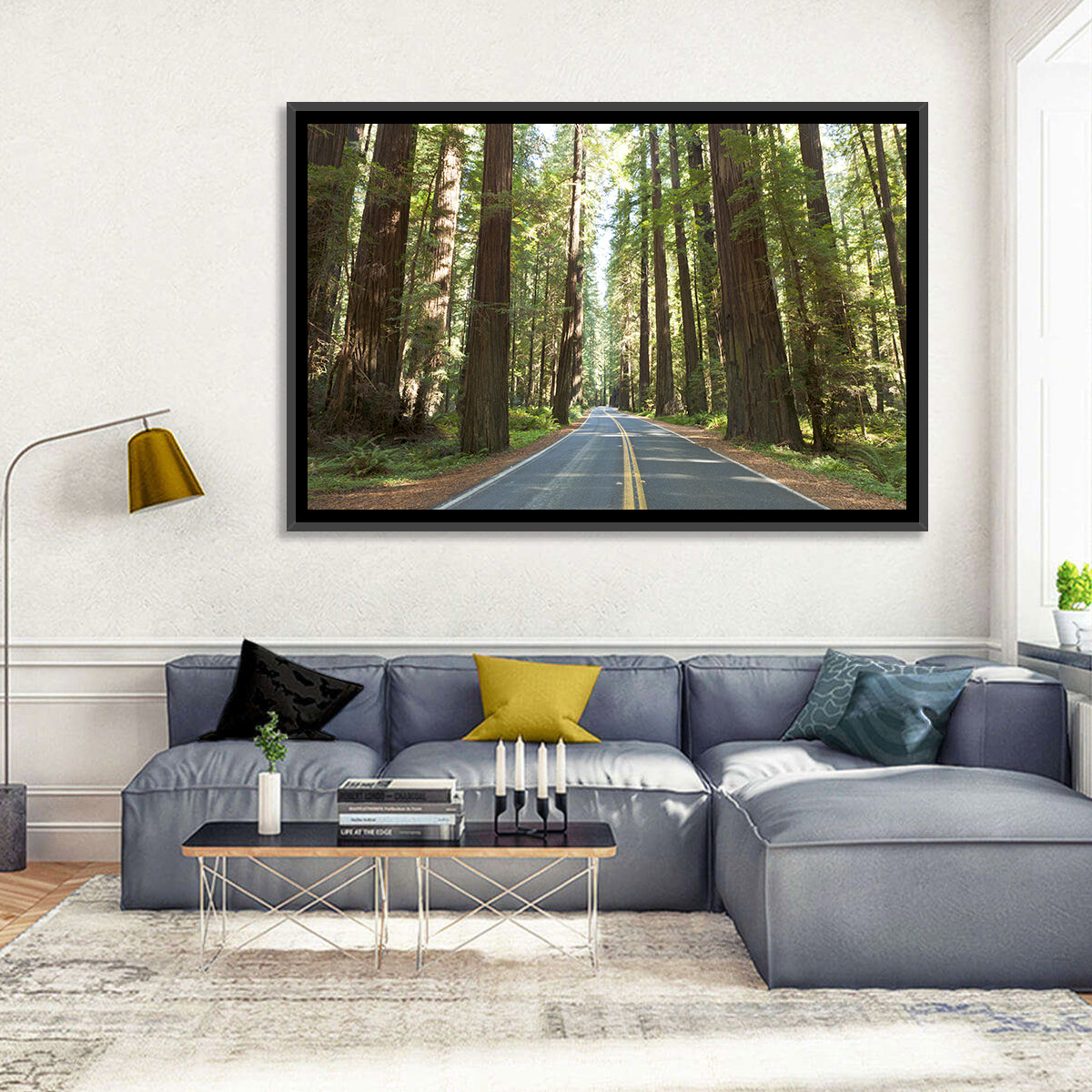 Giants Avenue Redwood Forest Road Wall Art