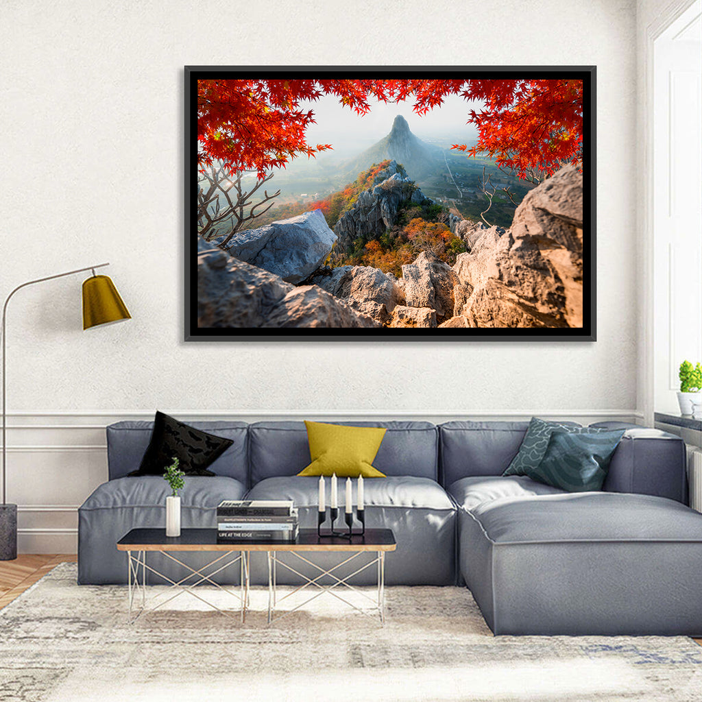 Khao Nor Maple Framed Peak Wall Art