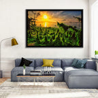Mangrove Roots at Sunset Wall Art