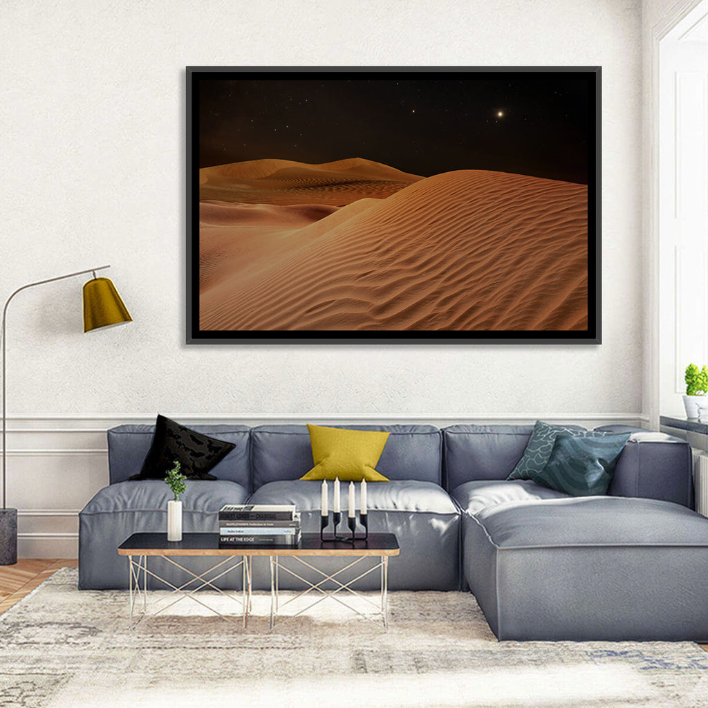 Starry Desert Night Wall Art