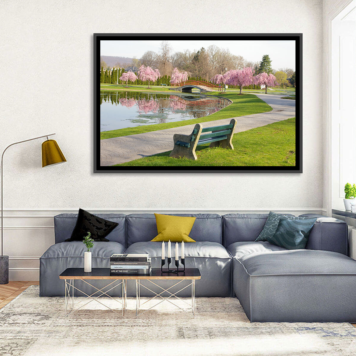 Harrisburg Park Cherry Blossoms Wall Art