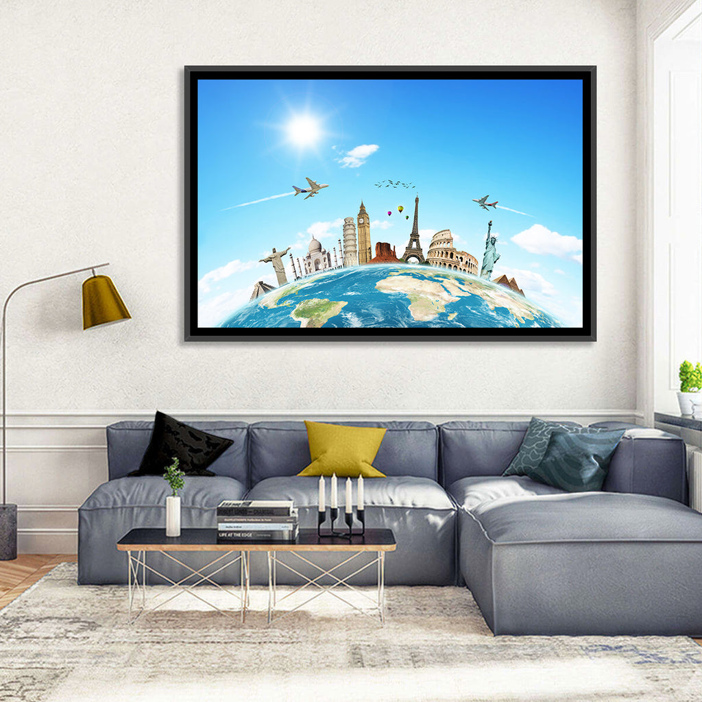 World Monuments Montage Wall Art