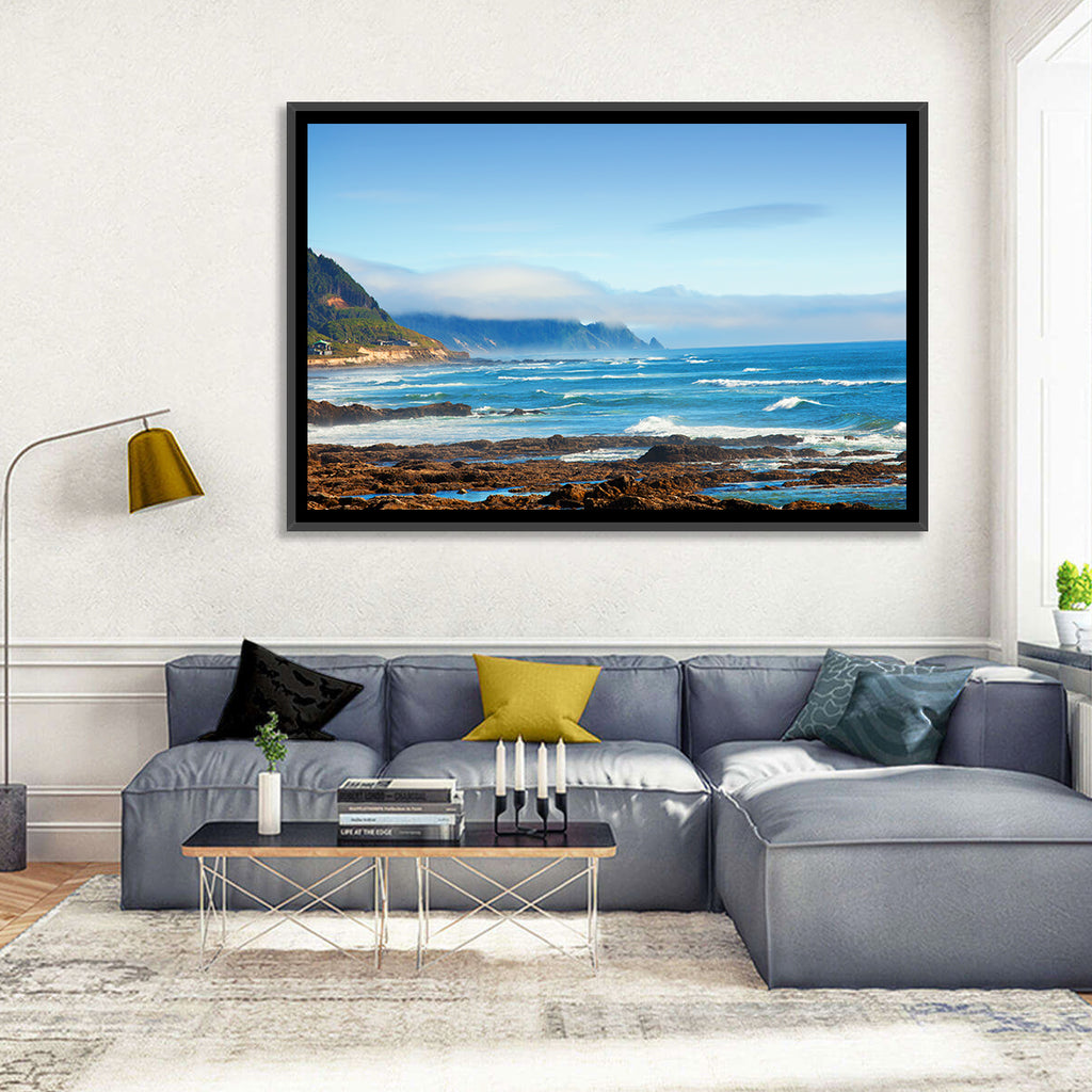 Misty Oregon Coast Tide Pools Wall Art