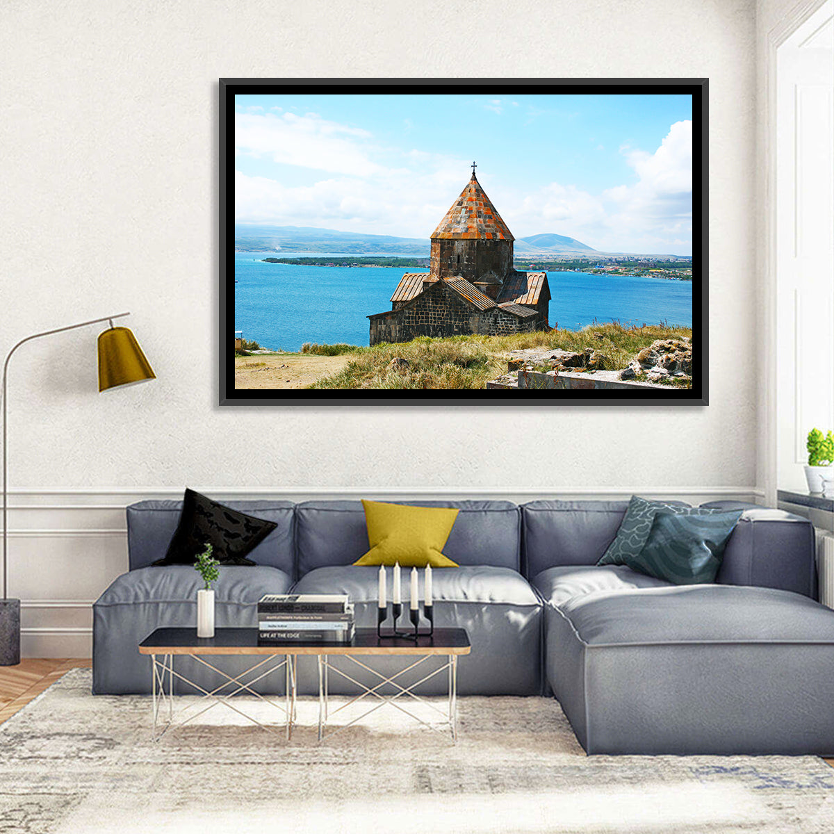 Sevanavank Monastery, Lake Sevan Wall Art in a room, landscape