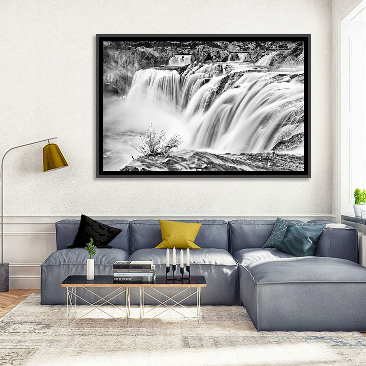 Shoshone Falls, Twin Falls Wall Art in a room, landscape
