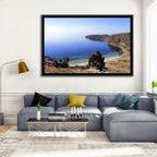 Titicaca Cliffs and Turquoise Water Wall Art