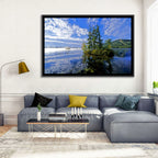 Misty Maine Lake Wall Art