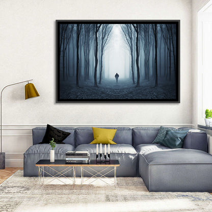 Man & Creepy Forest Wall Art