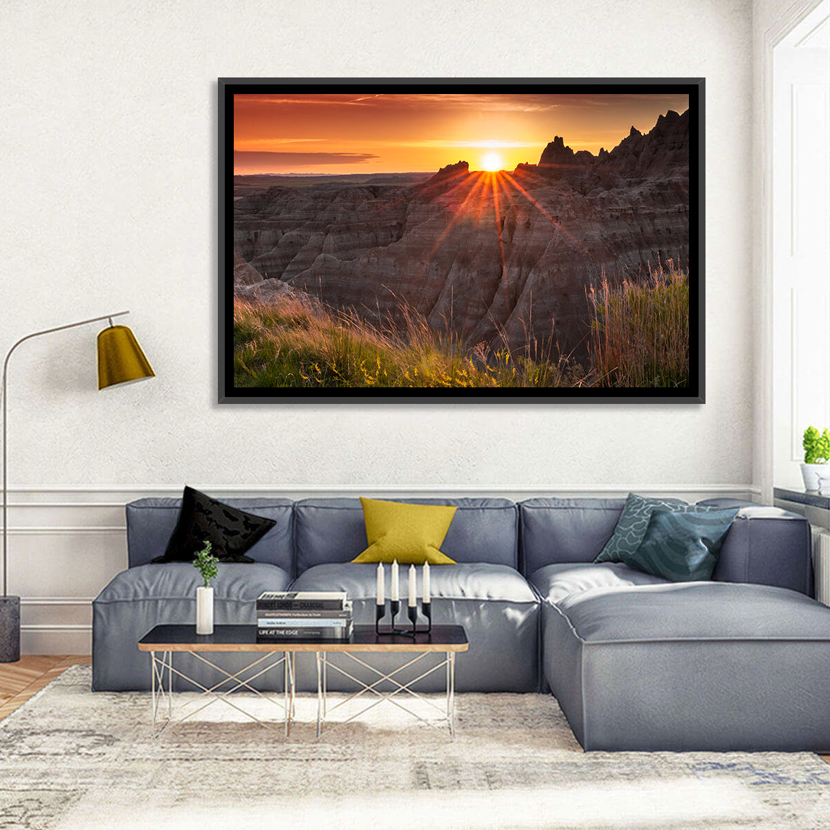 Badlands National Park Sunset Wall Art