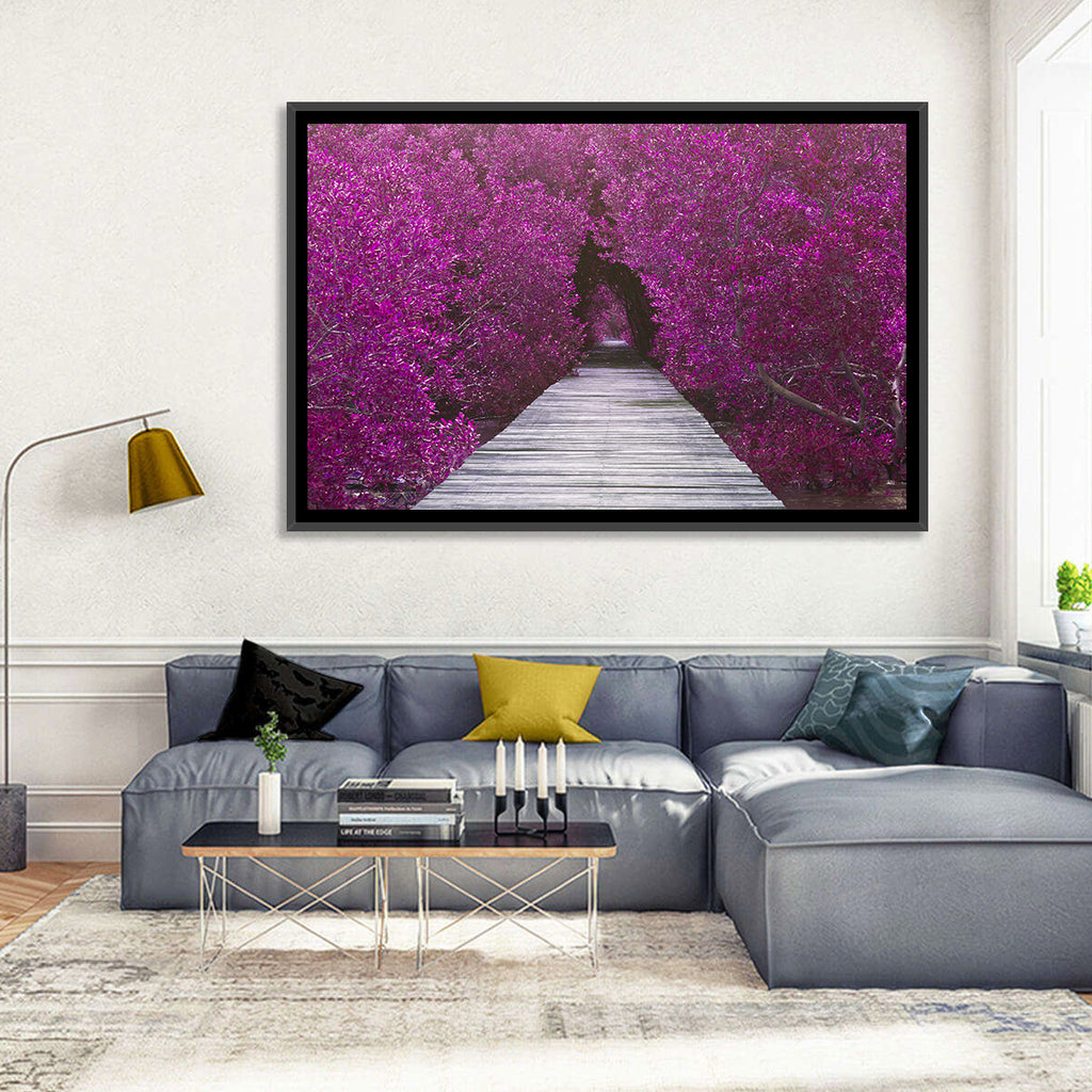 Magenta Mangrove Pathway Wall Art