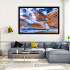 Geothermal Valley with Footbridge Wall Art