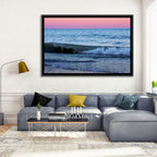 Lake Michigan Sunset with Sailboat Wall Art