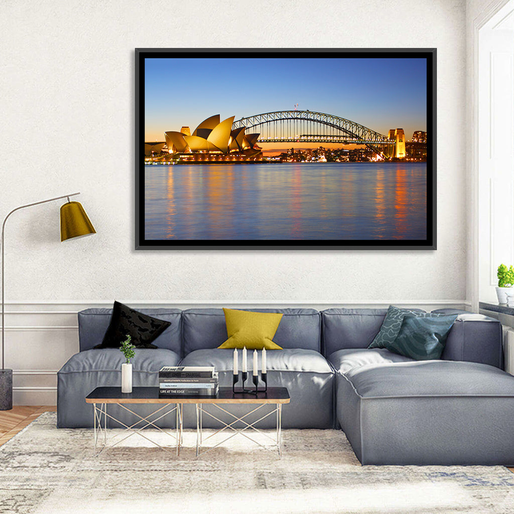 Sydney Harbour Bridge and Opera House Wall Art