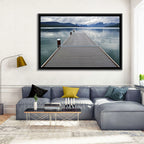 Lake Mcdonald Wooden Dock Wall Art