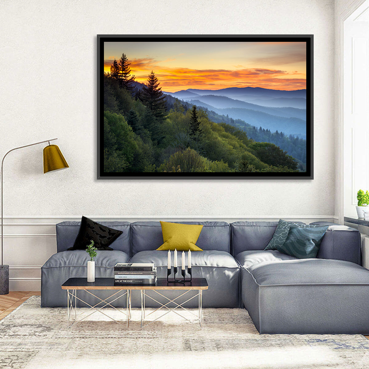 Great Smoky Mountains Sunset Wall Art