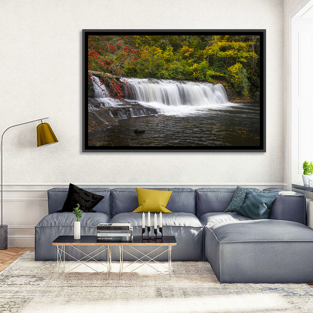 Dupont State Forest Autumn Waterfall Stream Wall Art