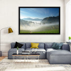 Sunlit Terraced Tea Hills Wall Art
