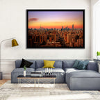 Kuwait City Skyline at Dusk Wall Art