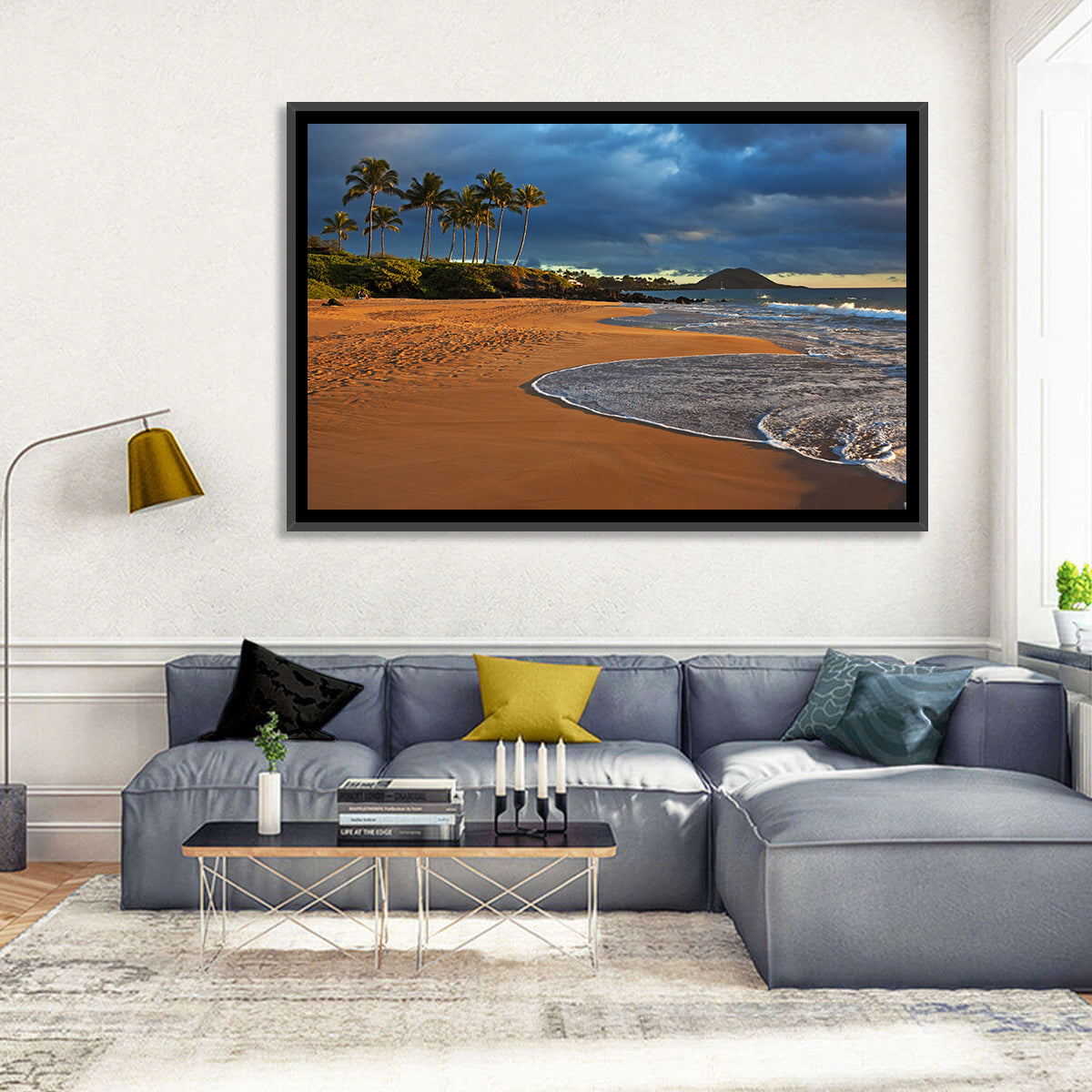 Poolenalena Beach Sunset Wall Art