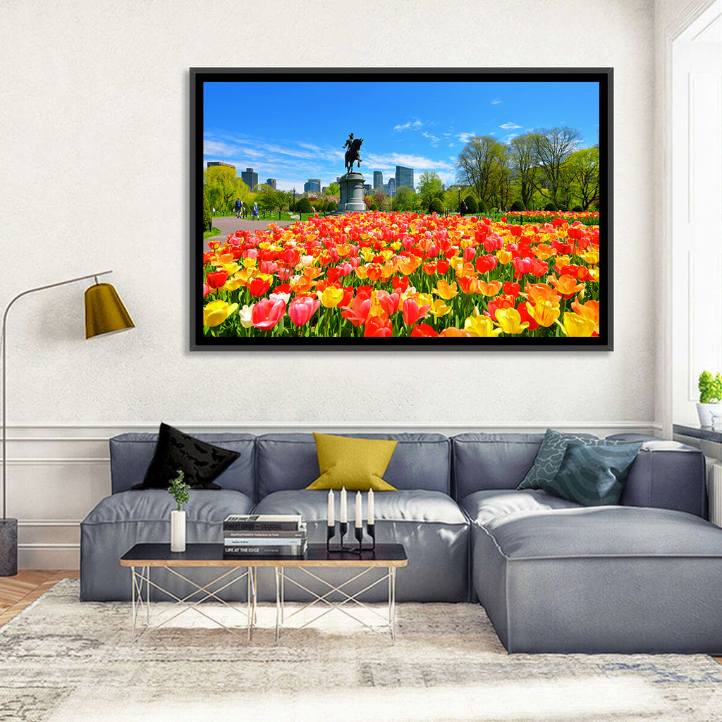Boston Public Garden Tulips Wall Art