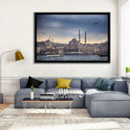 Istanbul Skyline with New Mosque Wall Art