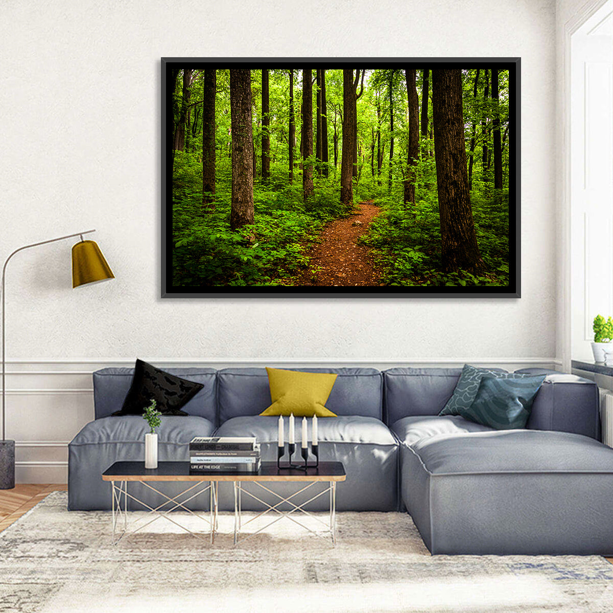Shenandoah National Park Trail Wall Art in a room, landscape
