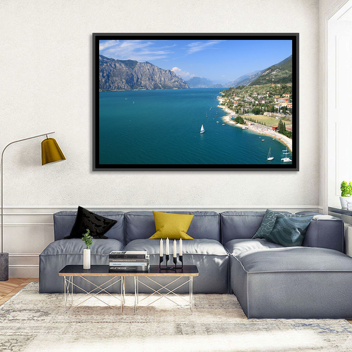 Malcesine, Lake Garda Wall Art in a room, landscape