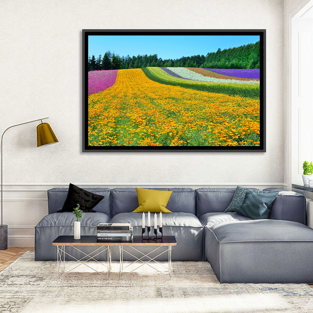Tomita Flower Fields, Nakafurano Wall Art